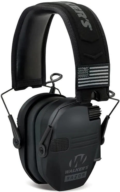 Walker's Razor Slim Patriot Electronic Earmuffs (NRR 23dB)