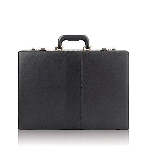 New Solo Black Briefcase Attache Bag Business Portfolio Hard Case Lock