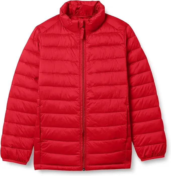 Amazon Essentials Boys and Toddlers' Lightweight Water-Resistant Packable Puffer Jacket