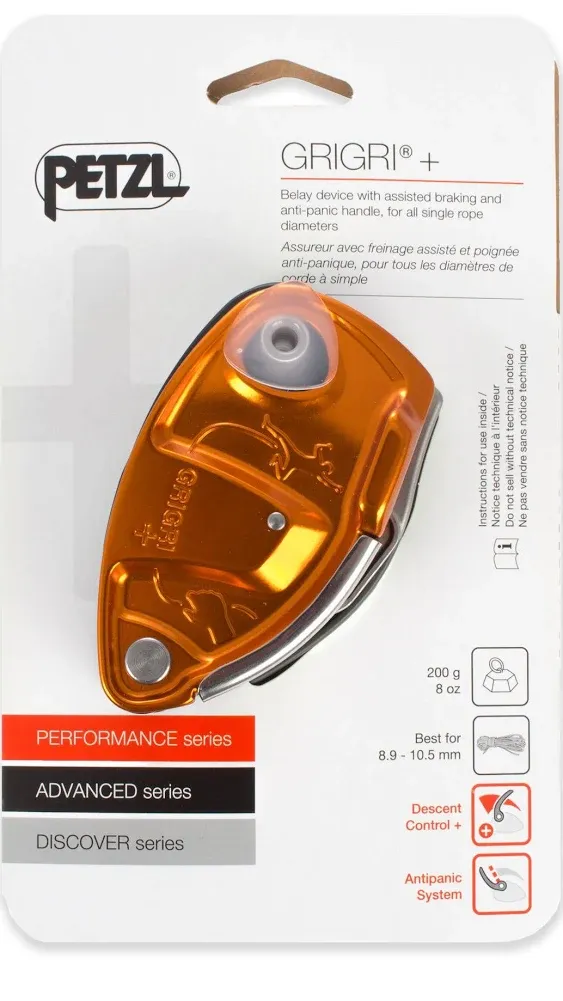 Petzl Grigri + Belay Device (Orange)