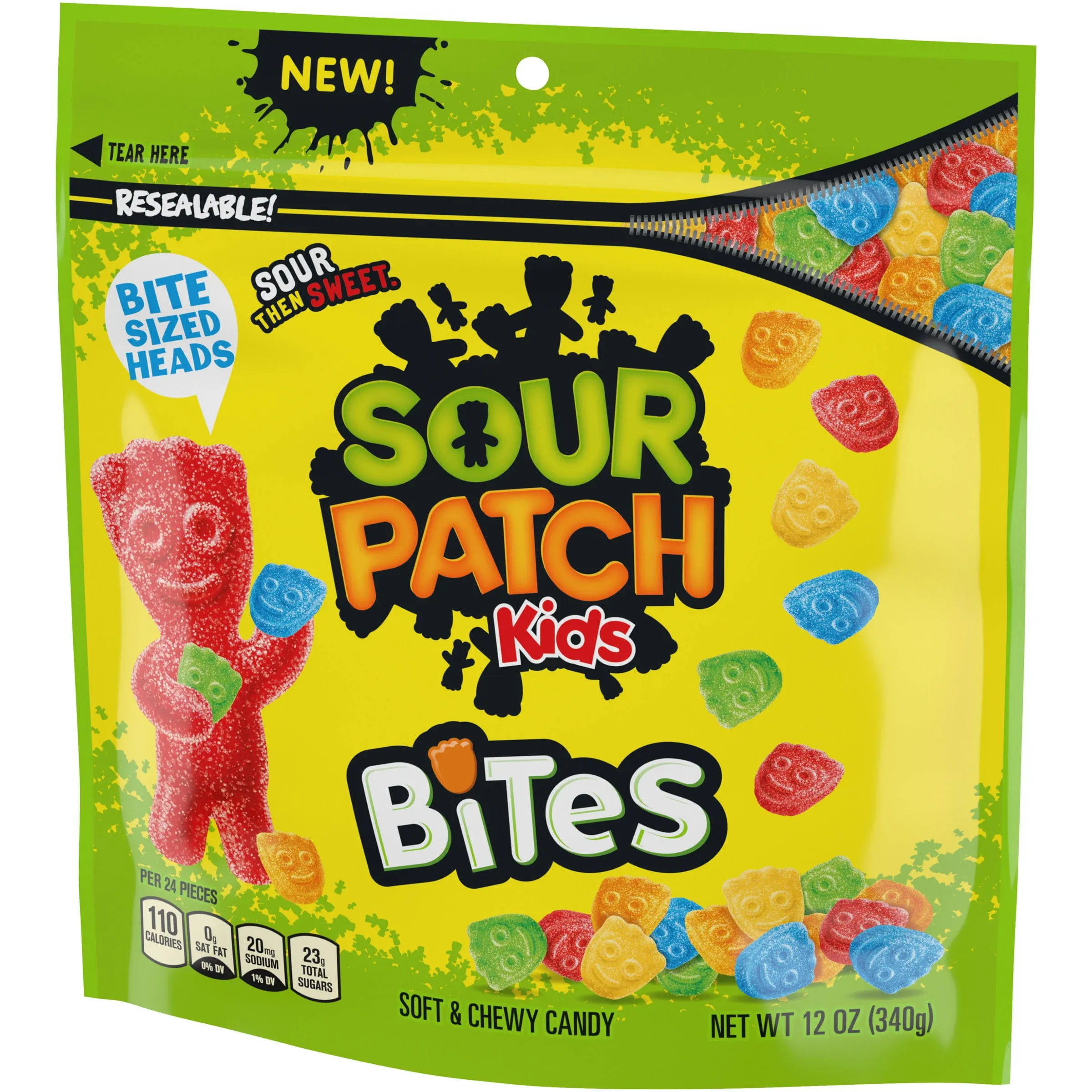 Sour Patch Kids Bites Original Soft & Chewy Candy 12 oz