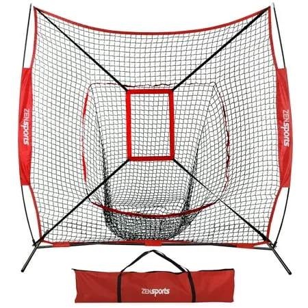 Durable 7&#039; x 7&#039; Pitching &amp; Hitting Net for Baseball &amp; Softball - Choose Colors!