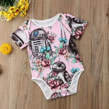 Pudcoco Cute Star Wars Infant Baby Girl Princess Romper Bodysuit Sunsuit Outfits