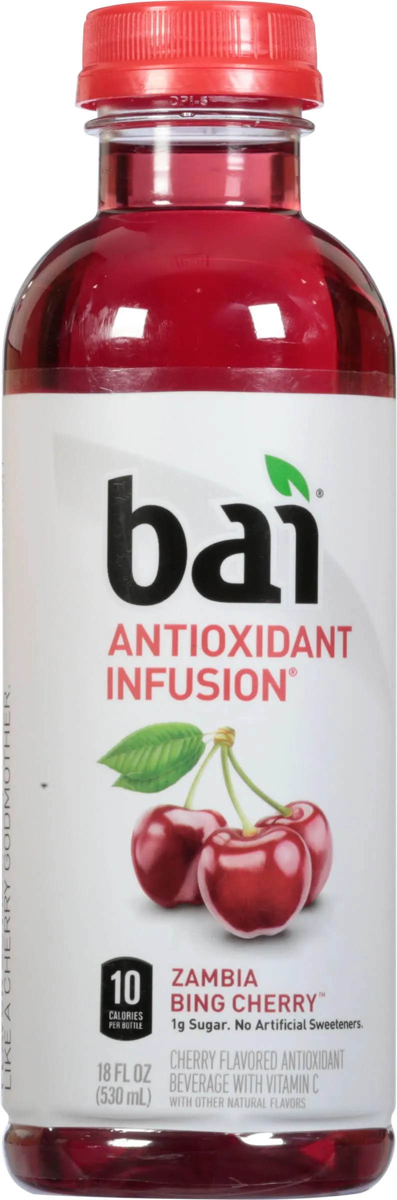 Bai Flavored Water, Zambia Bing Cherry, Antioxidant Infused Drinks, 18 Fluid Ounce Bottles, (Pack of 12)