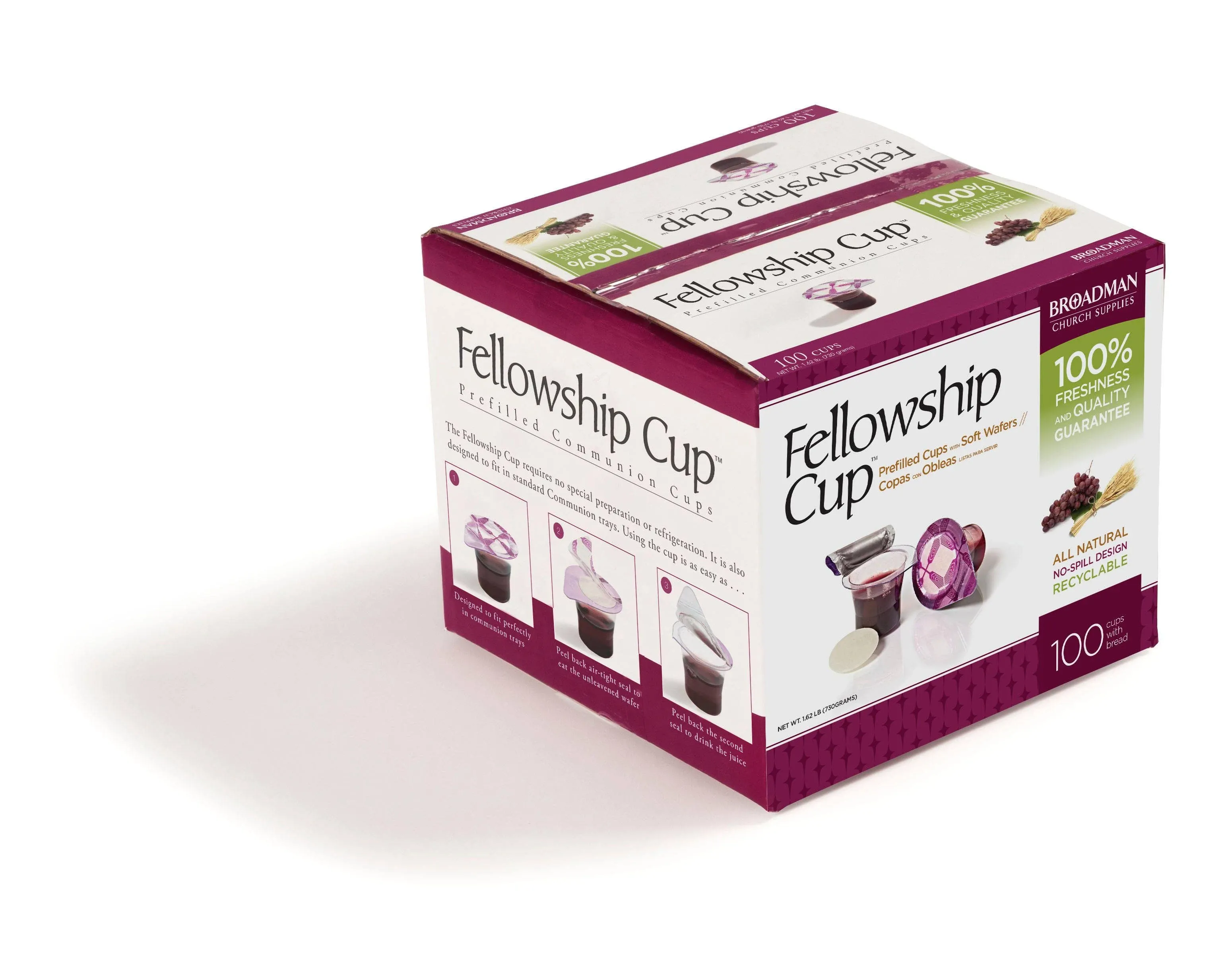 Fellowship Cup - Prefilled Communion Cups - Juice & Wafer (100)