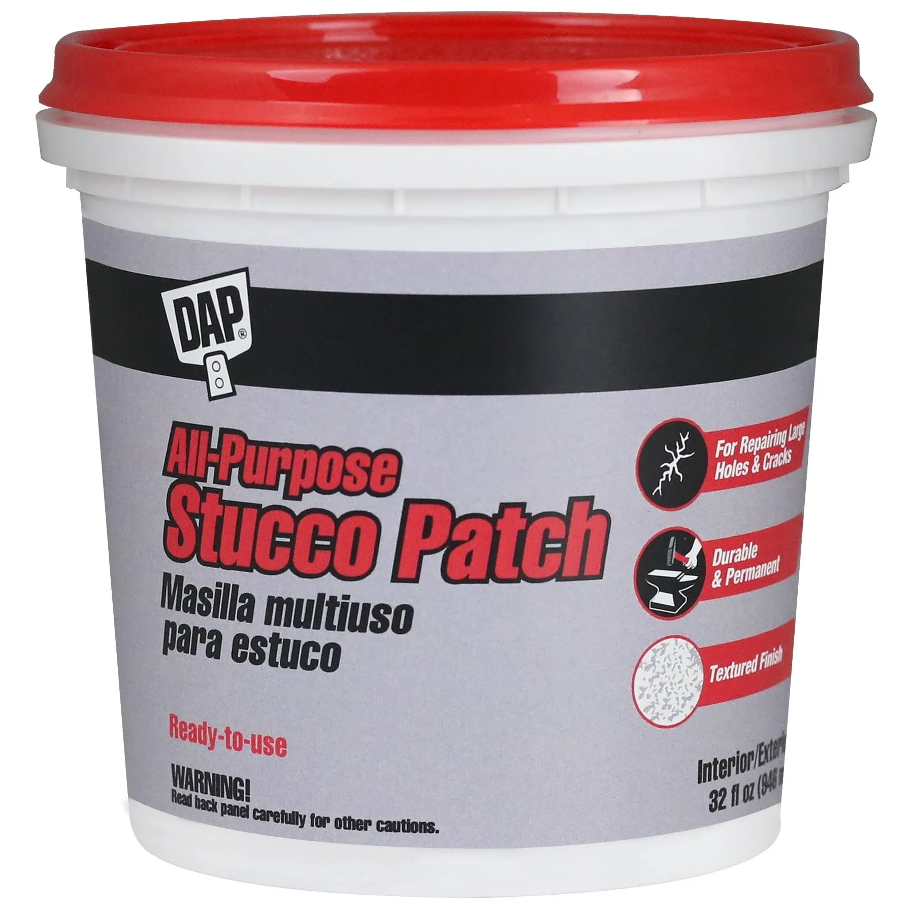 Dap 1 Quart White All-Purpose RTU Stucco Patch