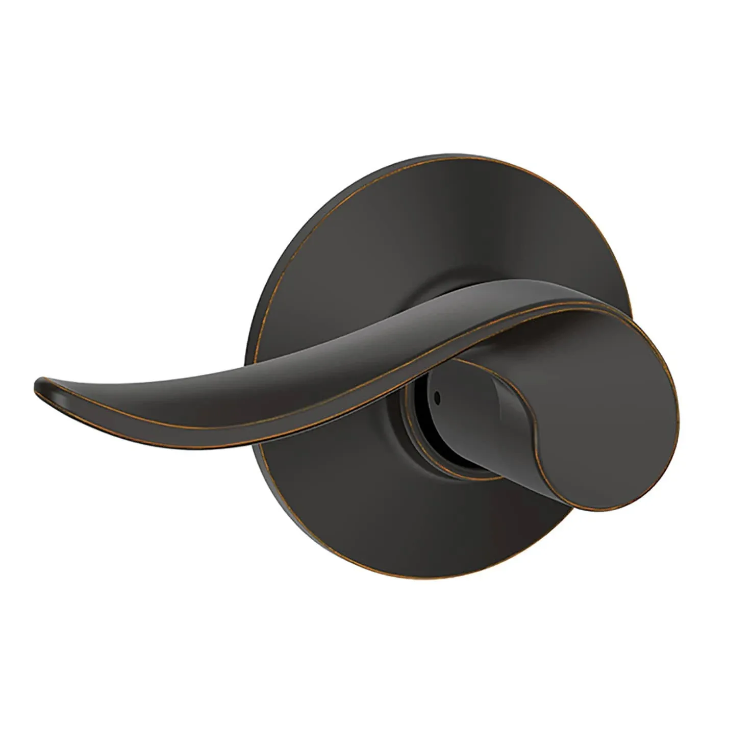 Schalage Hall and Closet Door Handle Set  F10 Sacramento Reversible Aged Bronze