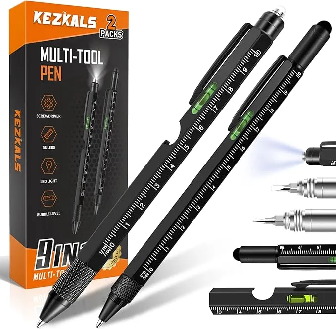 Valentines Day Gifts for Him, 9 in 1 Multitool Pen Mens Valentines Gifts, Gifts for Men Him Boyfriend, Birthday Gifts for Men Dad Husband,Cool Gadgets for Mens Gifts, Gifts for Men Who Have Everything