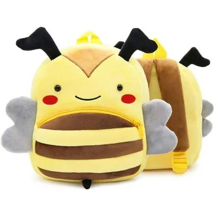 VASCHY Toddler Backpack, Boys and Girls Cute Plush Animal Small Daycare Backpack for Little Kids