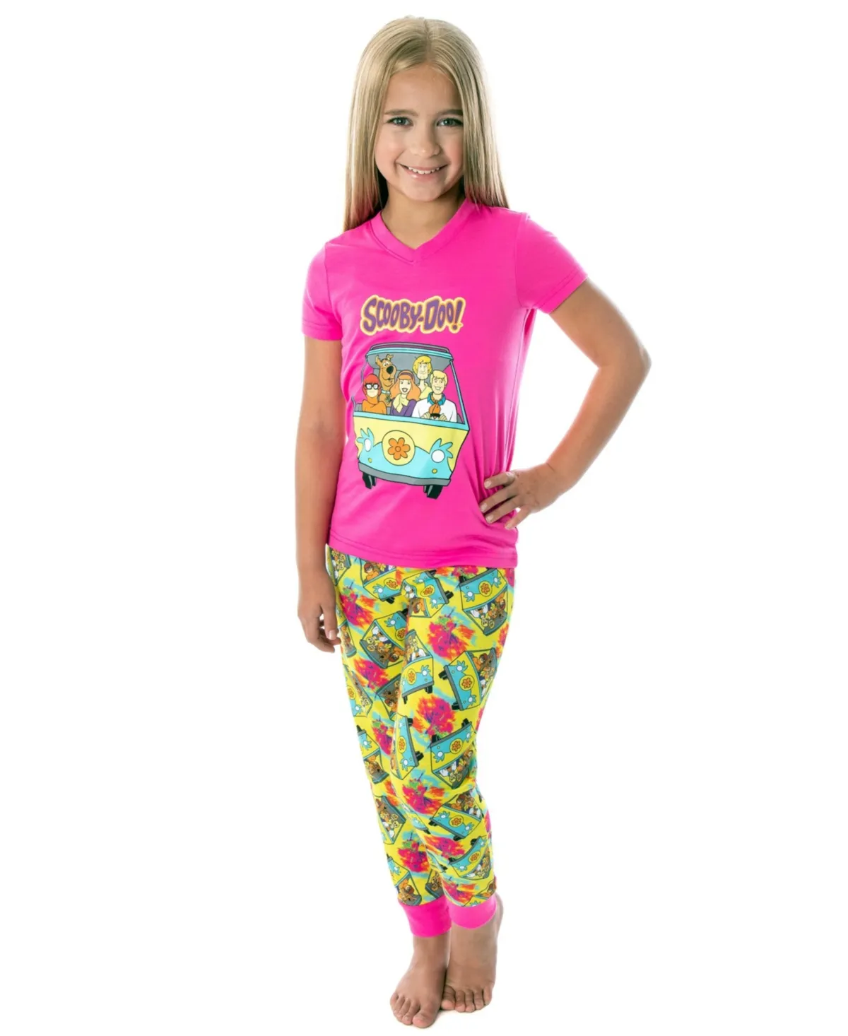 INTIMO Scooby Doo Girls' Mystery Machine Pajama Set