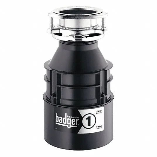 Insinkerator Badger 1 Garbage Disposal 1/3 HP with Cord