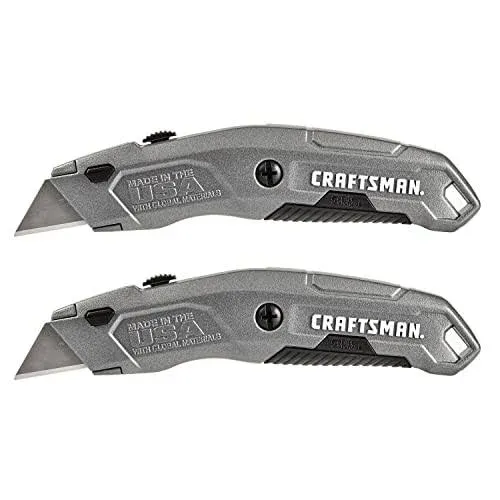 Craftsman Quick Change 6-Blade Retractable Utility Knife with On Tool Blade Storage | CMHT10588