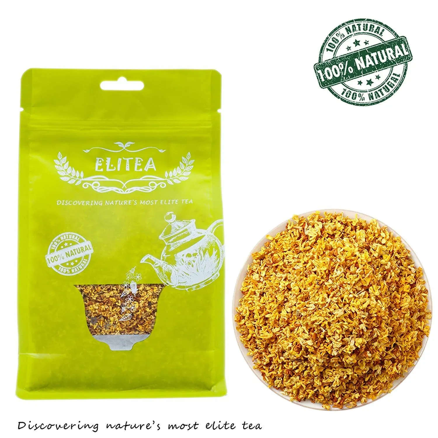 Elitea 4oz Dried Osmanthus Flower Herb Loose Leaf Tea 100% Fragrant Natural ...