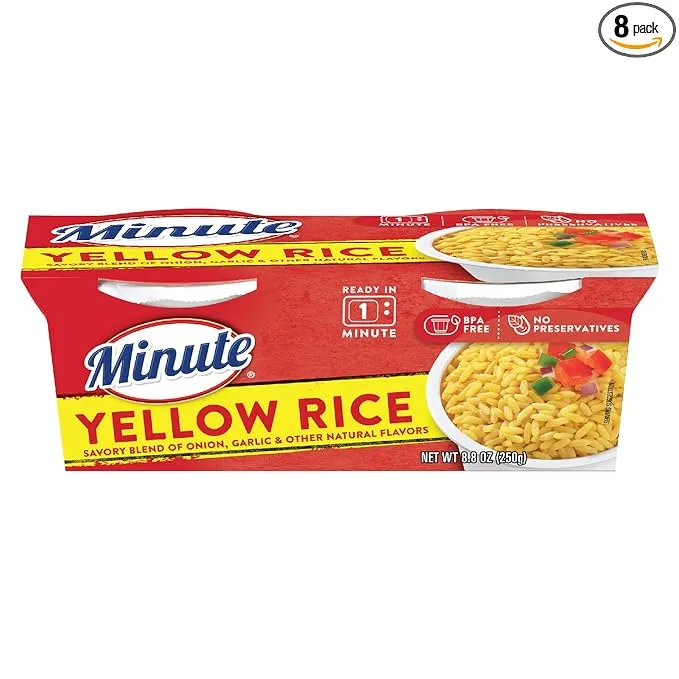 Minute Ready-To-Serve Yellow Rice Microwavable Rice Cups