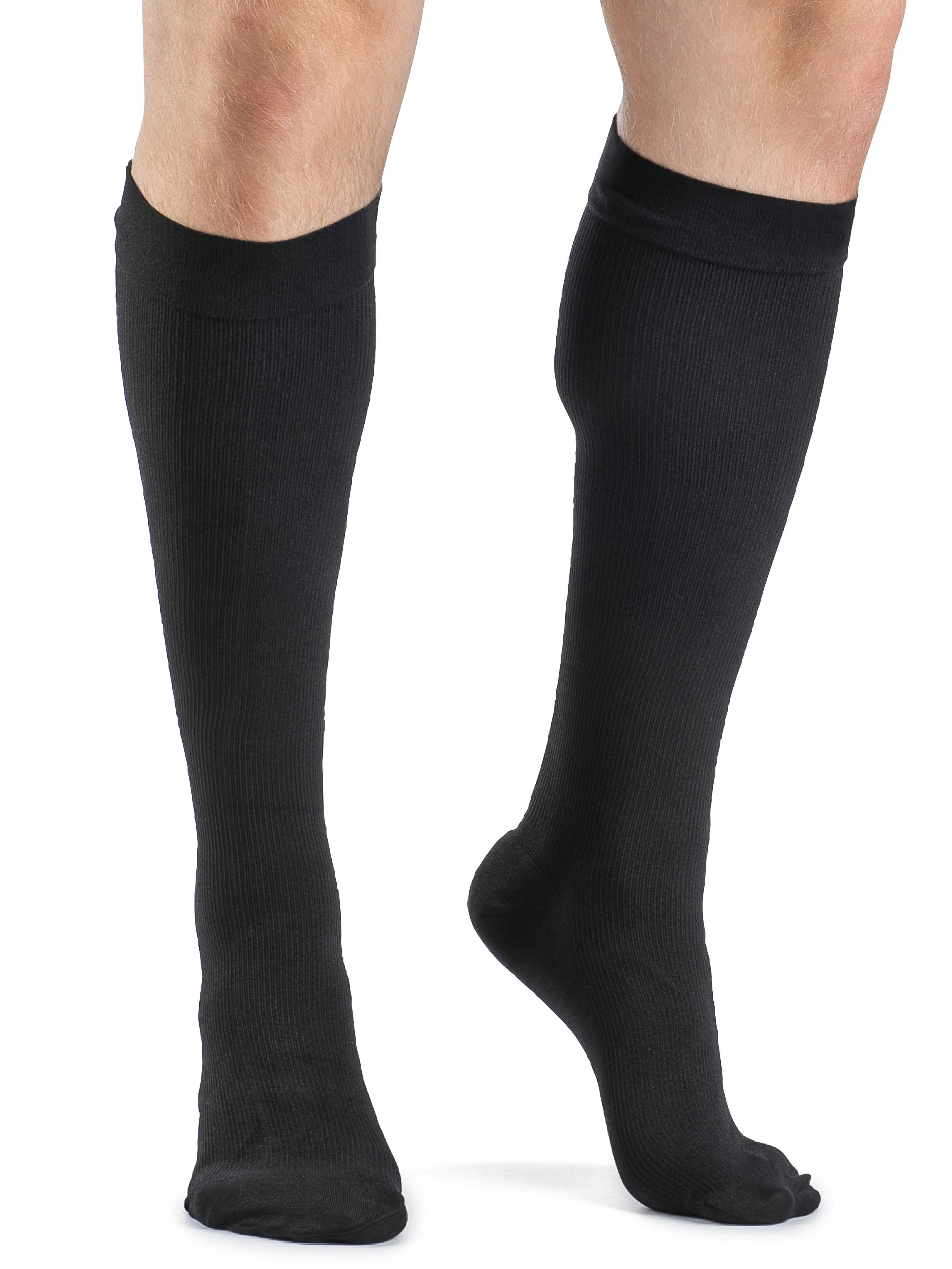 Sigvaris 923CMSM99 30-40 mmHg Access Mens Knee High-Medium-Short-Black