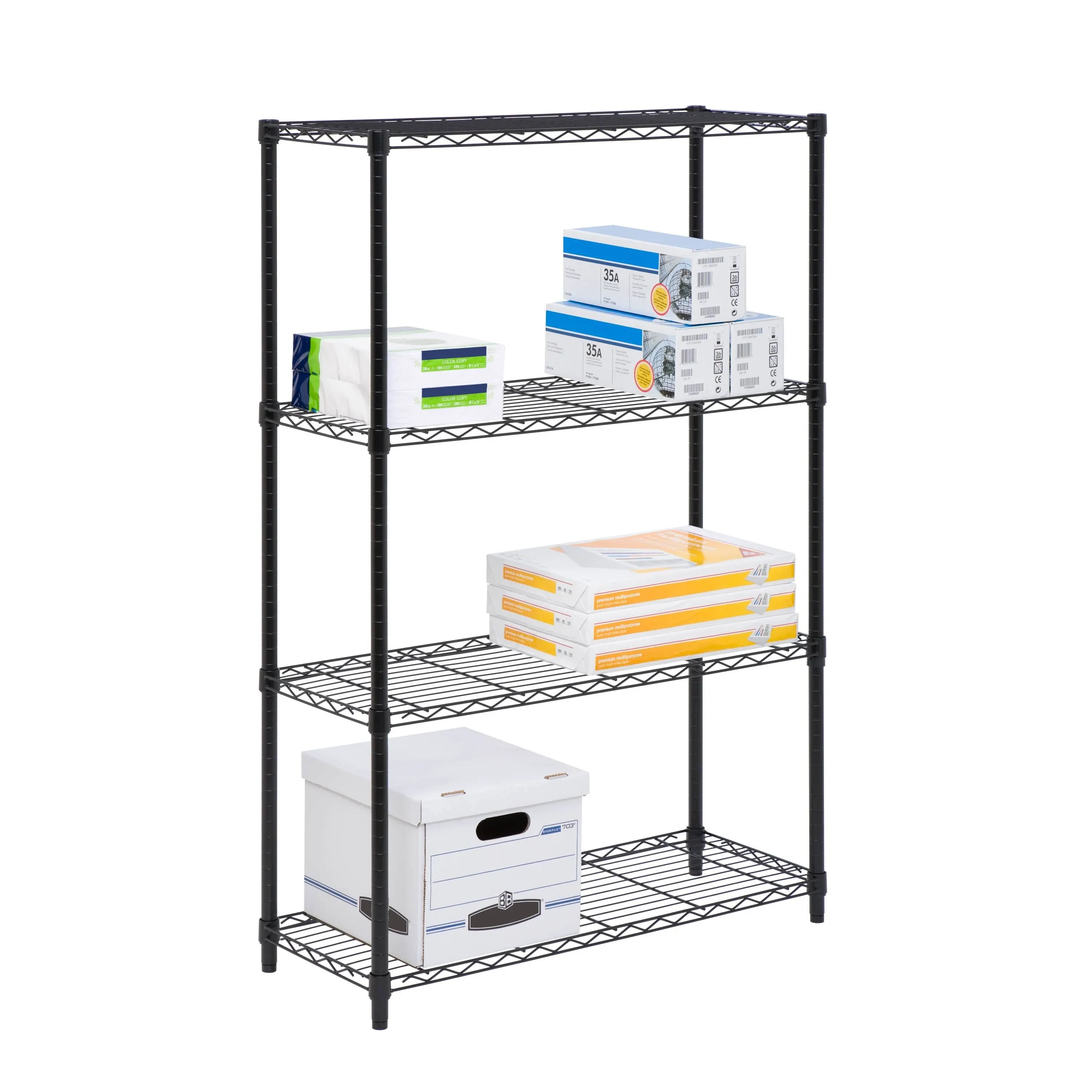 Honey-Can-Do 4-Tier Adjustable Shelving Unit