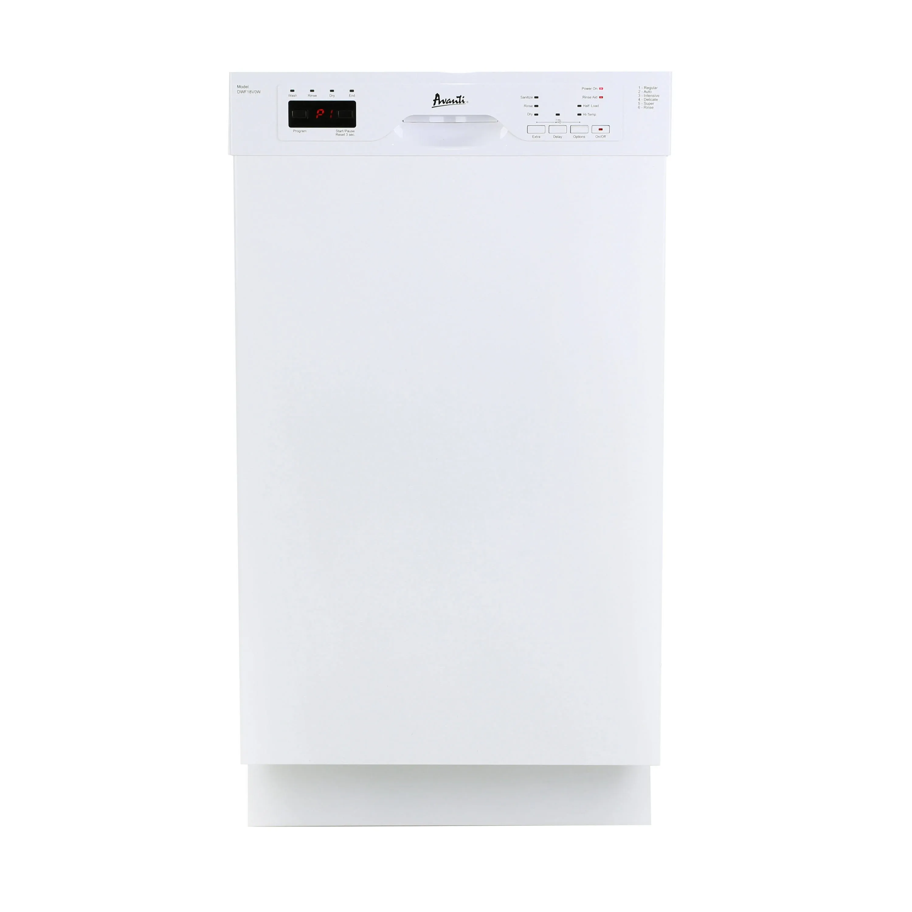 Avanti DWF18V0W Built In Dishwasher | Town Appliance