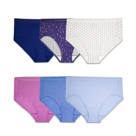 Fruit of The Loom Girls Cotton Hipster Underwear 10 Pack