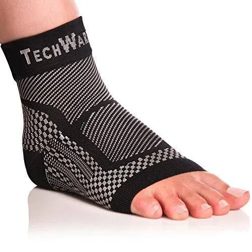 TechWare Pro Ankle Brace Compression Sleeve - Relieves Achilles Tendonitis, Joint ...