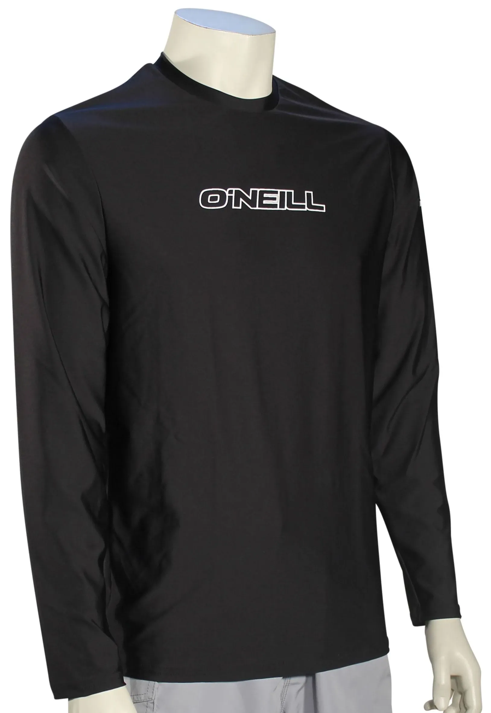 O'Neill Men's Basic Skins 50+ Long Sleeve Sun Shirt Black XL