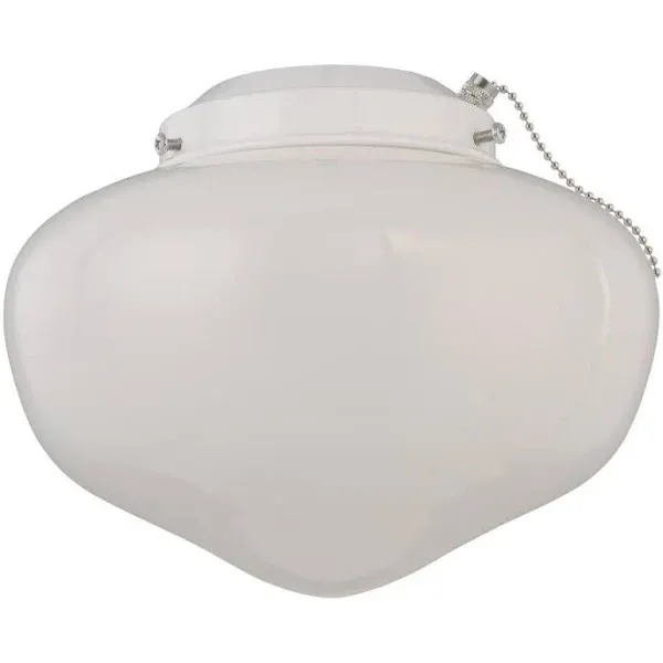 Westinghouse Semi-Gloss White Schoolhouse Ceiling Fan Light Kit