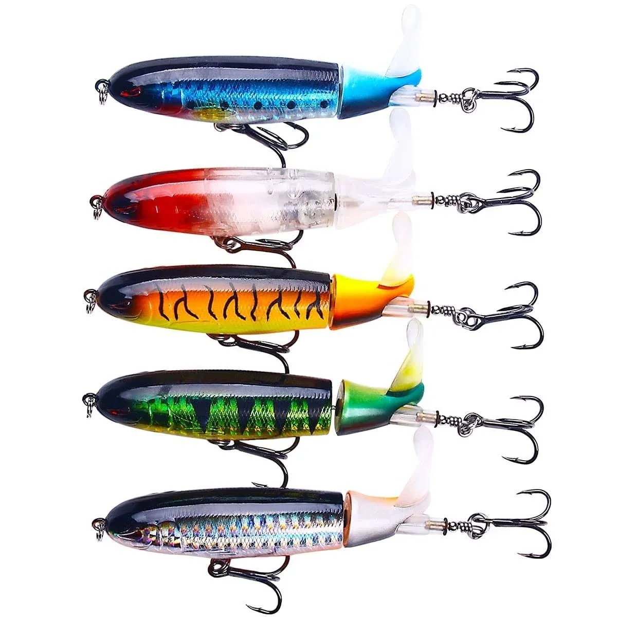 Hengjia Fishing Lures for Bass, Whopper Lure Plopper Lures Kit for Bass Trout ...