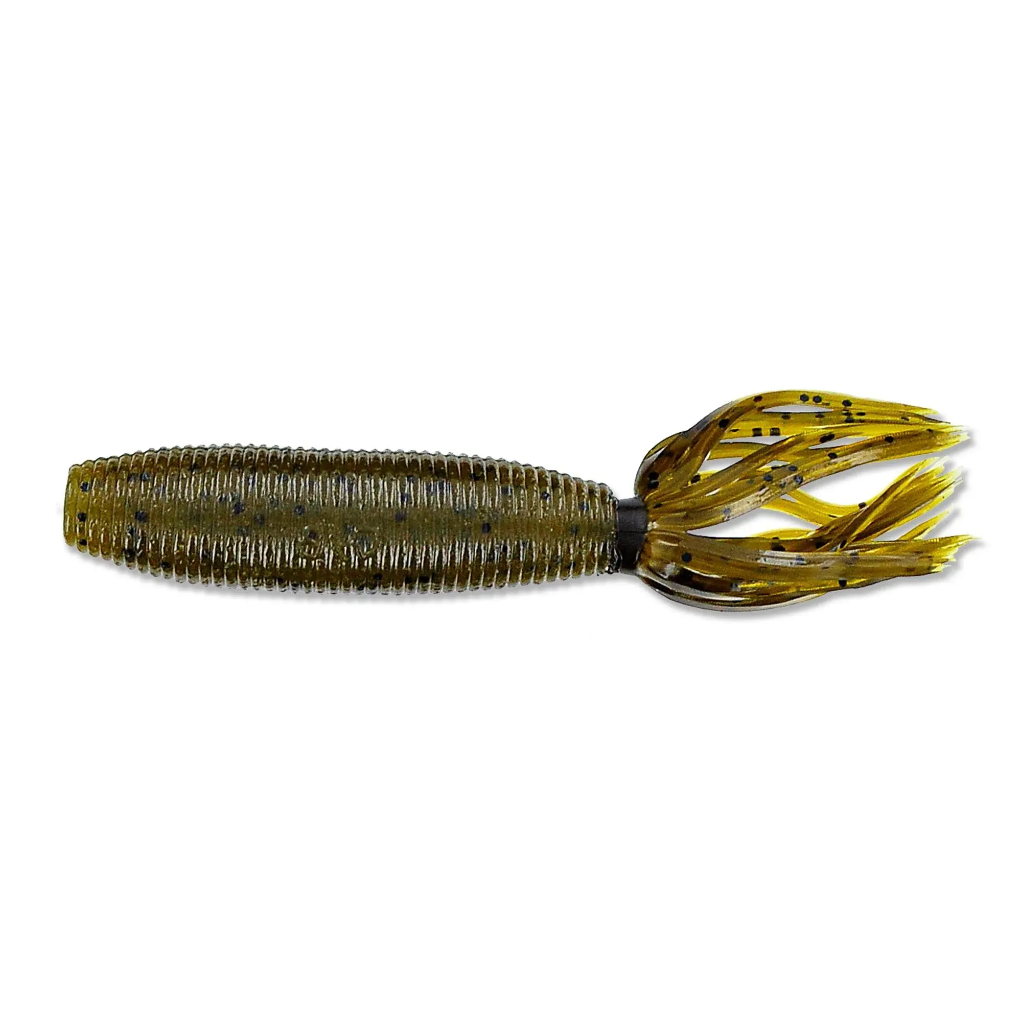 Gary Yamamoto Fat IKA Pumpkin/Black/Green; 4 in.