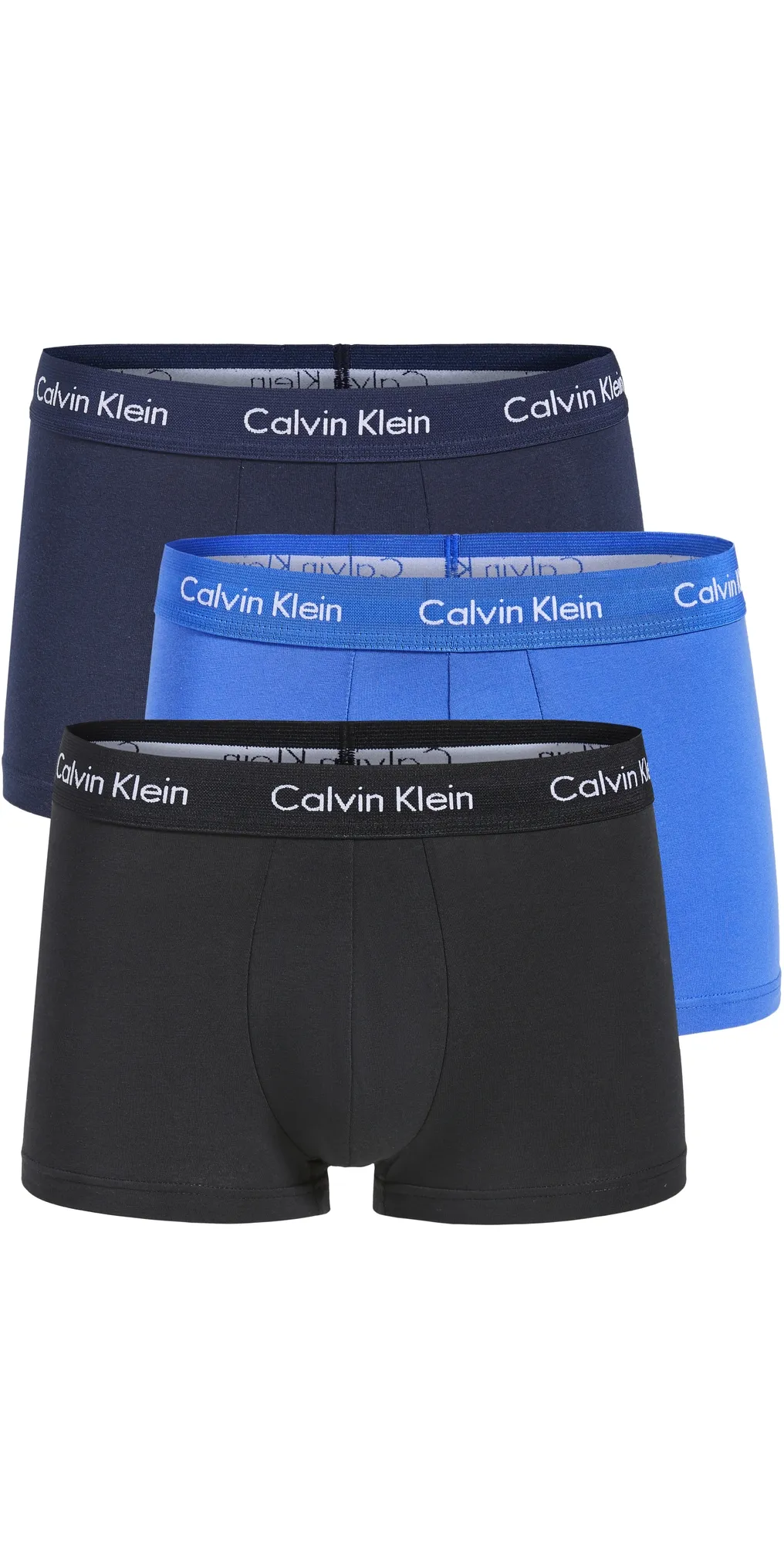 Calvin Klein Tronco elástico de algodón para hombre, 3 unidades