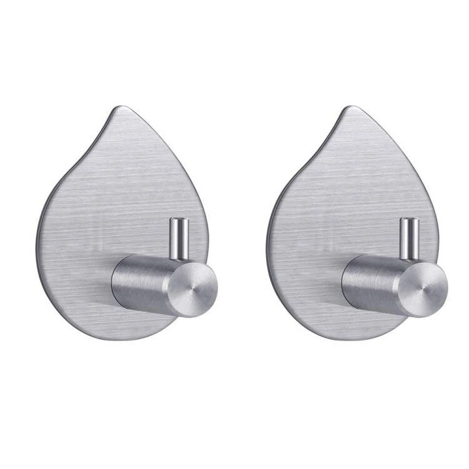 Alteng Bathroom Wall Towel/Robe Hooks, 2 Pack, Brushed Stainless Steel