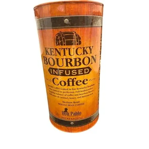 Kentucky Bourbon Infused Coffee 8oz Medium Roast Whole Bean