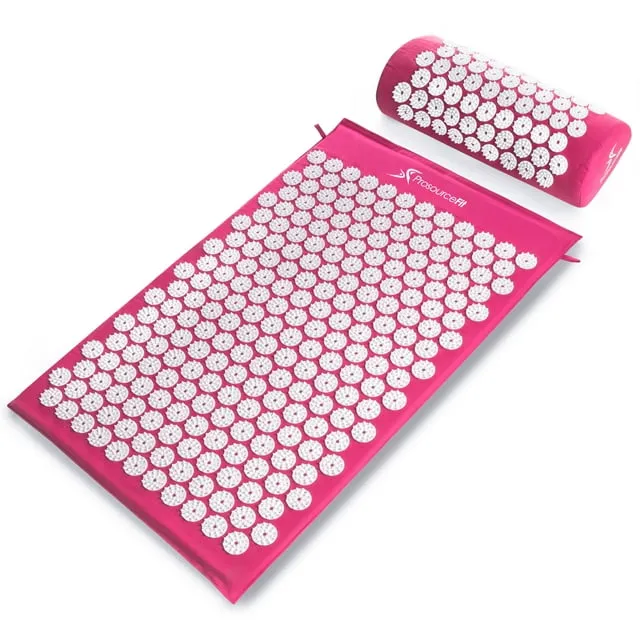 ProSource Acupressure Mat and Pillow Set - Pink