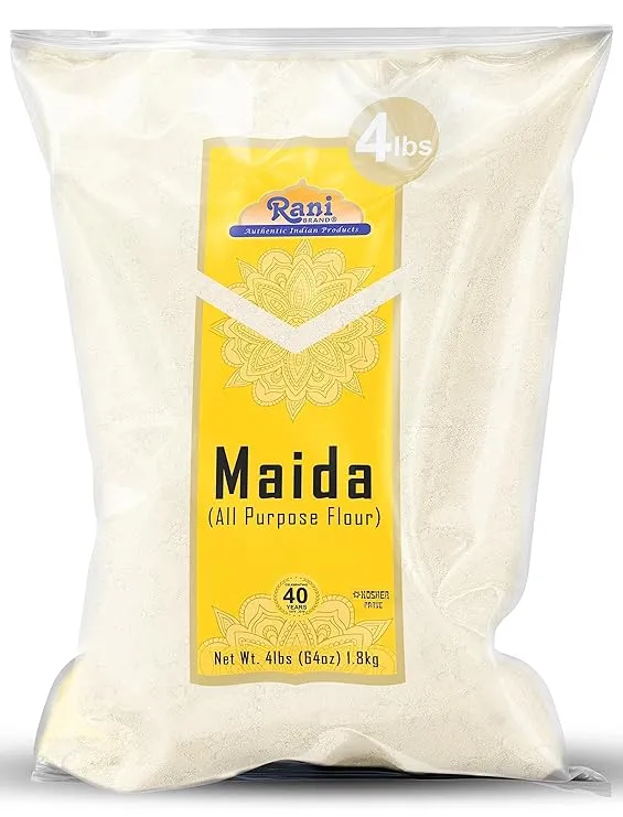 Rani Maida Flour (Indian All Purpose Flour) 64oz (4lbs) 1.81kg Bulk ~ All Natural | Vegan | Gluten Friendly | NON-GMO | Kosher | Indian Origin