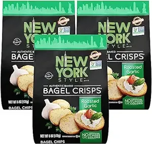 New York Style Garlic Bagel Crisps