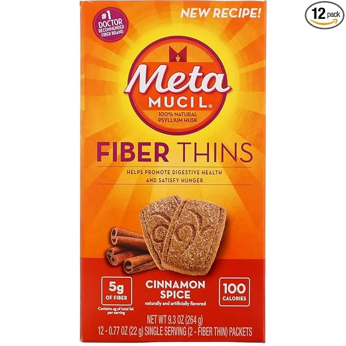 Metamucil Cinnamon Spice Flavored Fiber Thins