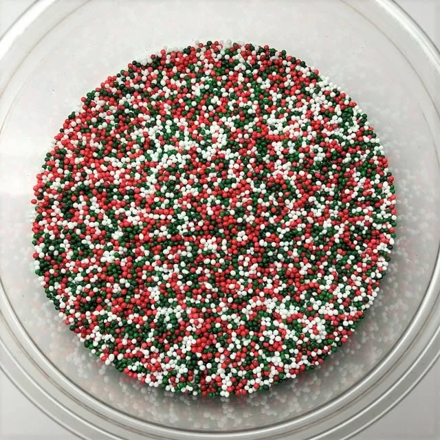 Christmas Jingle Mix Nonpareils Topping Sprinkles