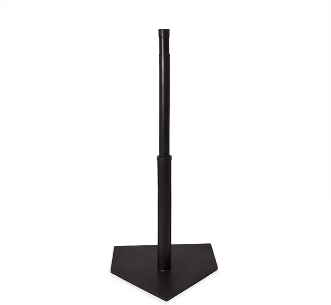 Champion Sports Deluxe Batting Tee - Mounted Adjustable Telescopic Batting Tee