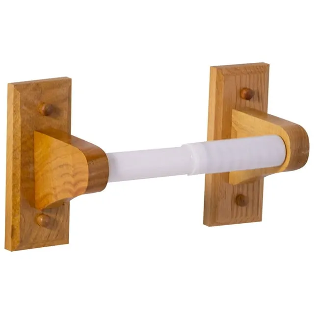 Design House 561209 Dalton Toilet Paper Holder Honey Oak Finish