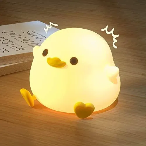 Lámpara led de pato, pato iluminado para niños, luz nocturna regulable de ...