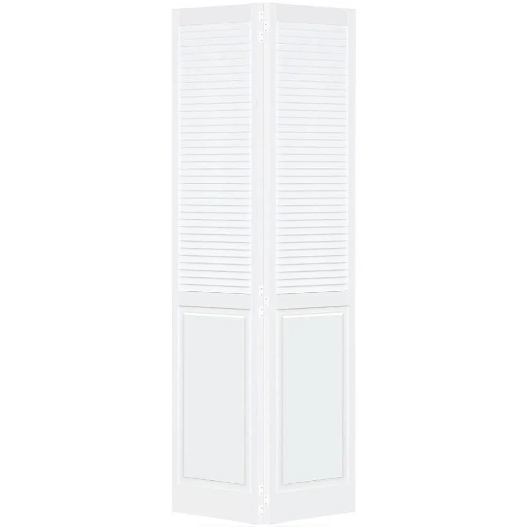 Closet Door, Bi-Fold, Traditional Louver-Panel Solid Core Unfinished 80 in. x 36 in.