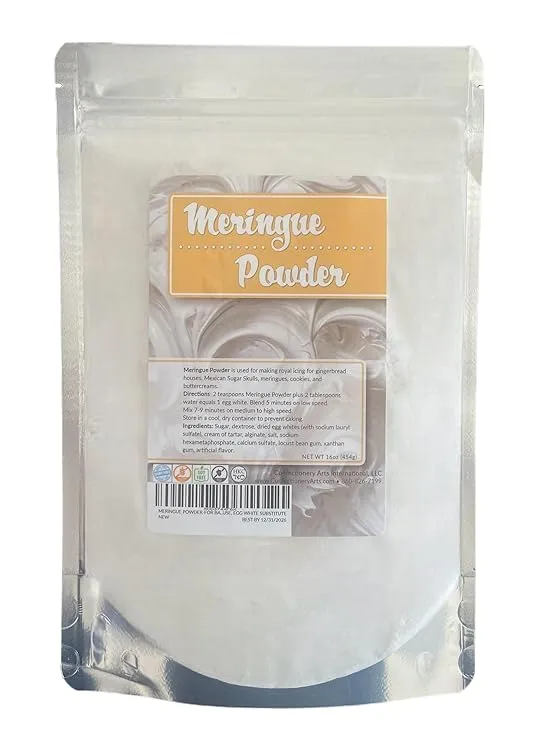 Chefmaster - Meringue Powder - Eggwhite Substitute - 5oz - Create Delicious Dessert Toppings, Stabilize Icing and Meringue - Made in the USA