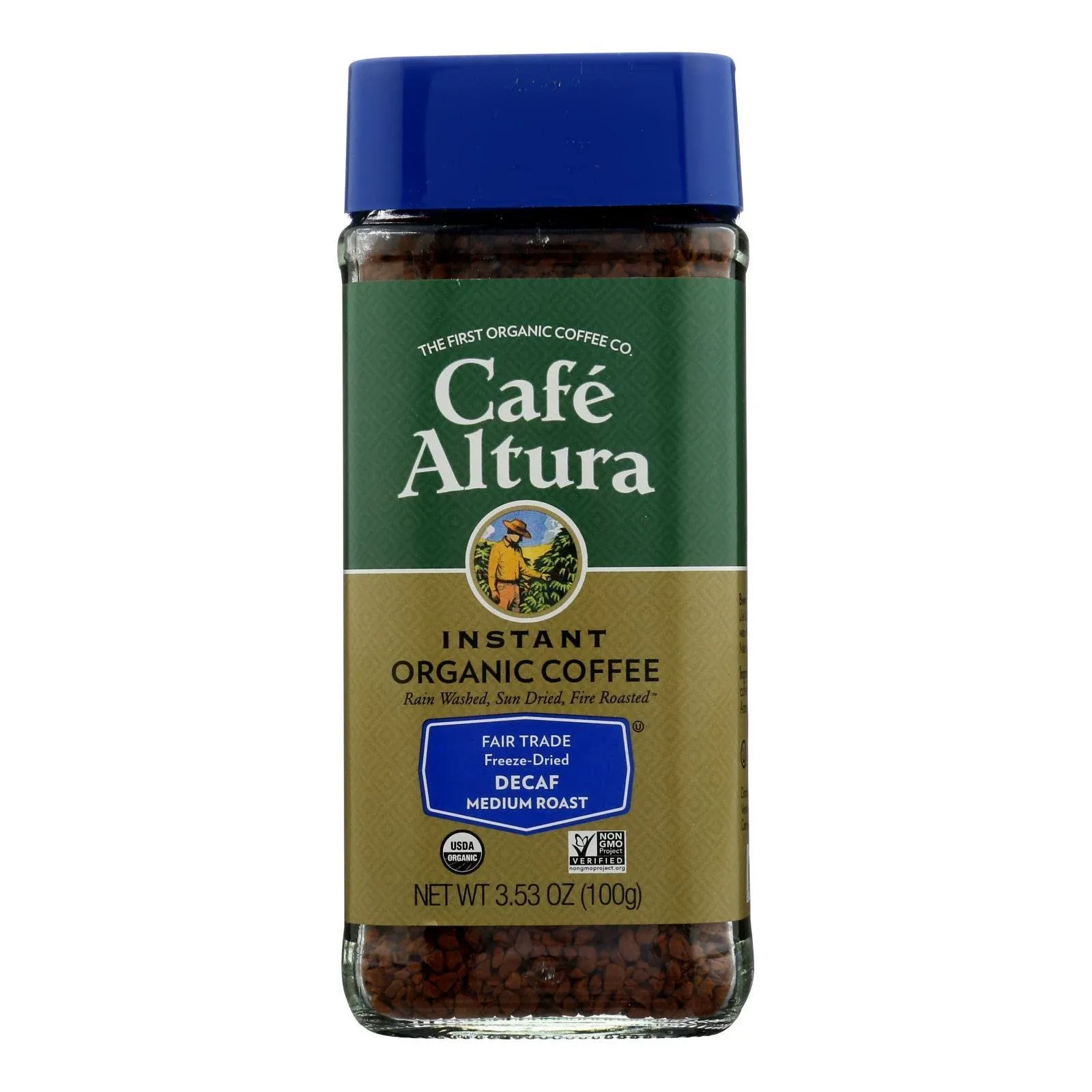 Cafe Altura 3.53 oz Organic Fair Trade Decaf Instant Coffee