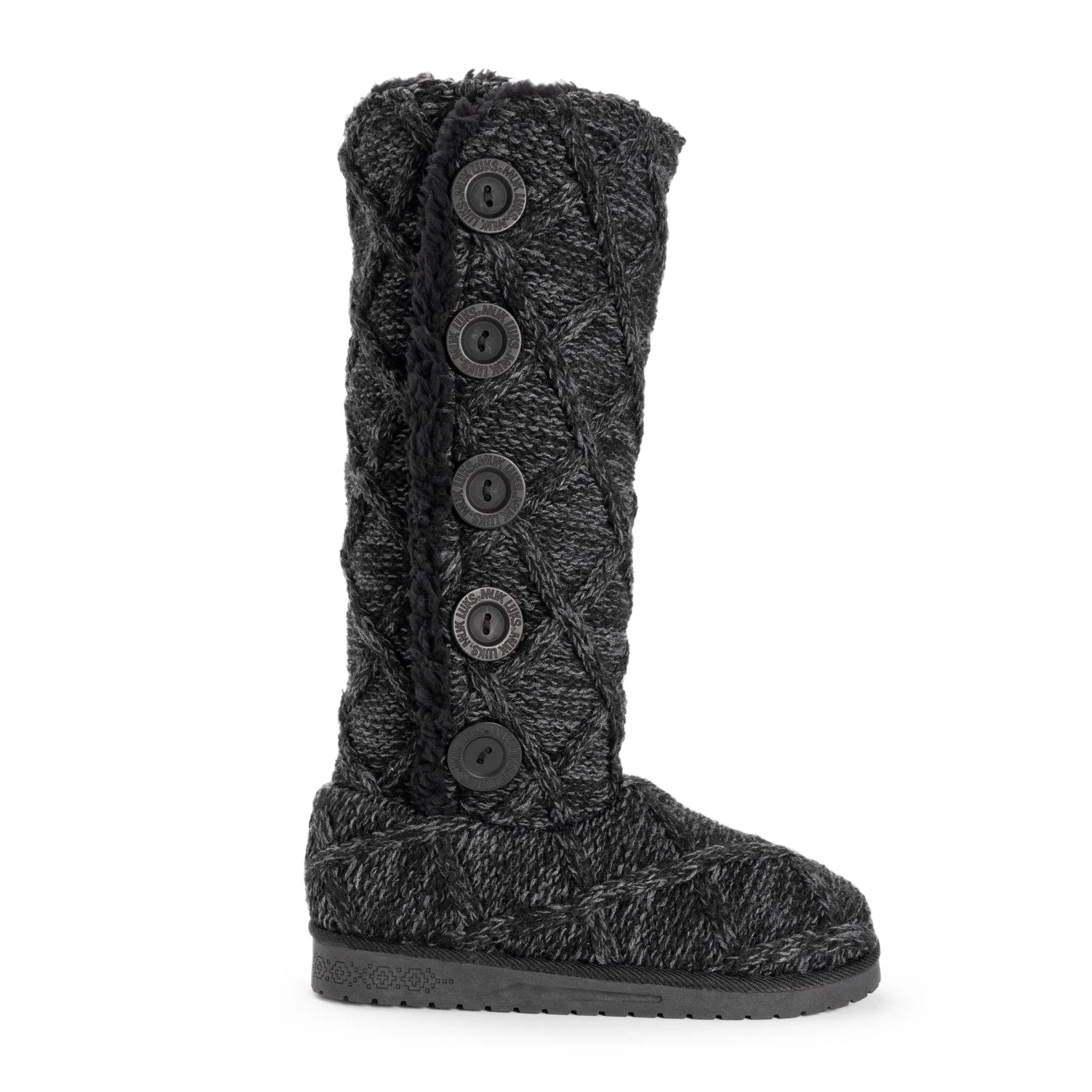 Essentials by Muk Luks Women's Malena Boots - Black Lattice, 10