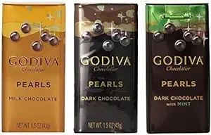 Godiva Chocolatier Pearls Variety Pack (Dark, Milk, Mint)