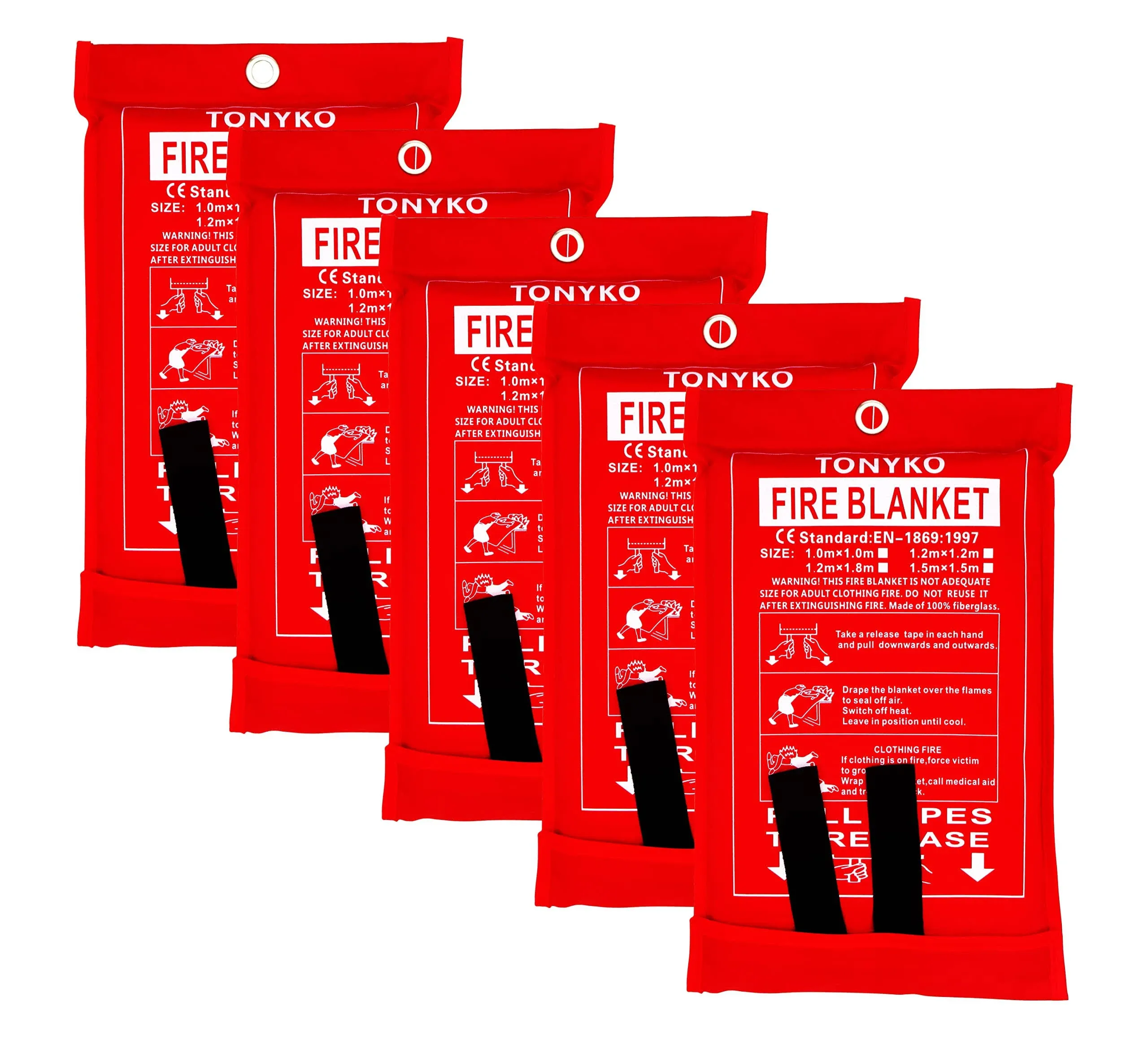 Tonyko Emergency Fire Blankets, Flame Retardant Protection and Heat Insulation ...