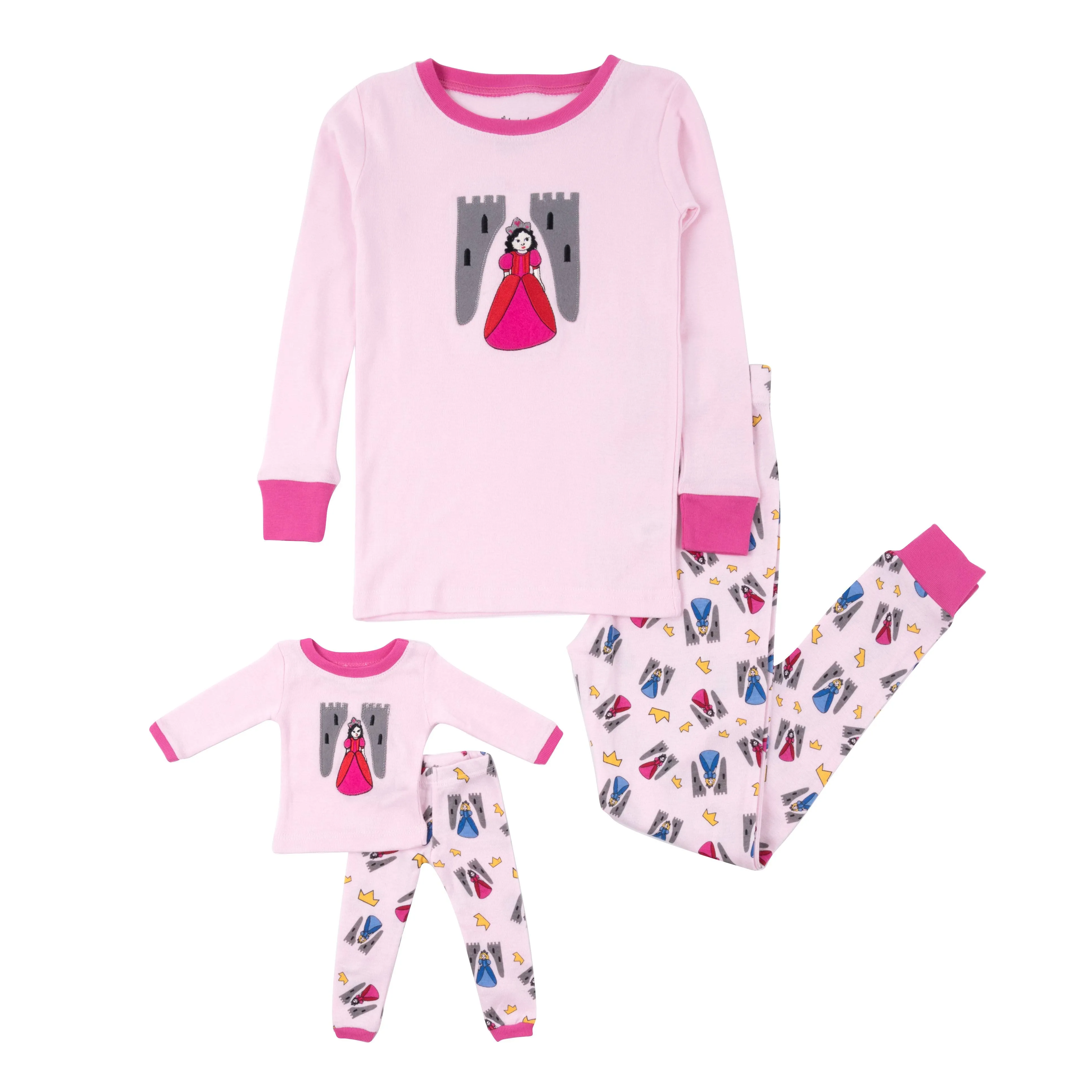 Leveret Matching Girls & Doll Girls Pajamas