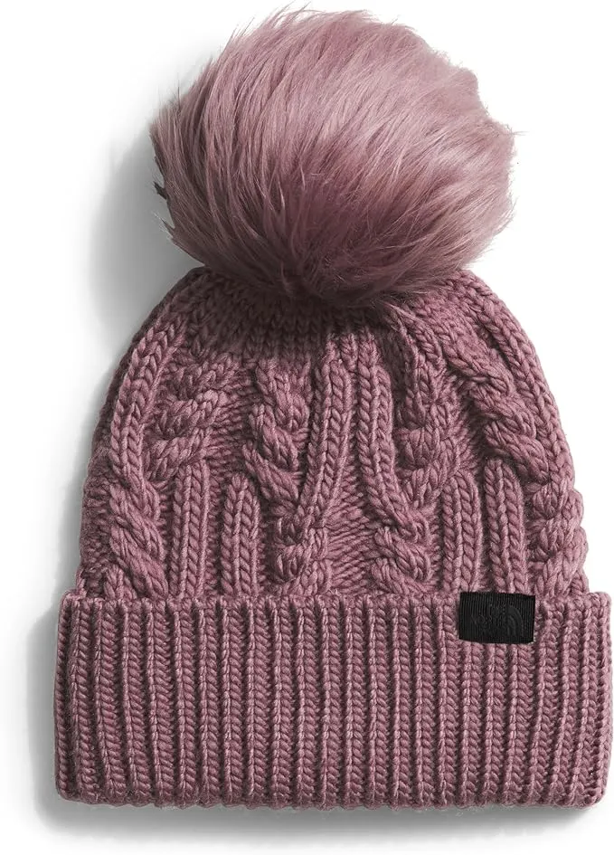 THE NORTH FACE Women's Oh Mega Fur Pom Beanie, Fawn Grey, One Size