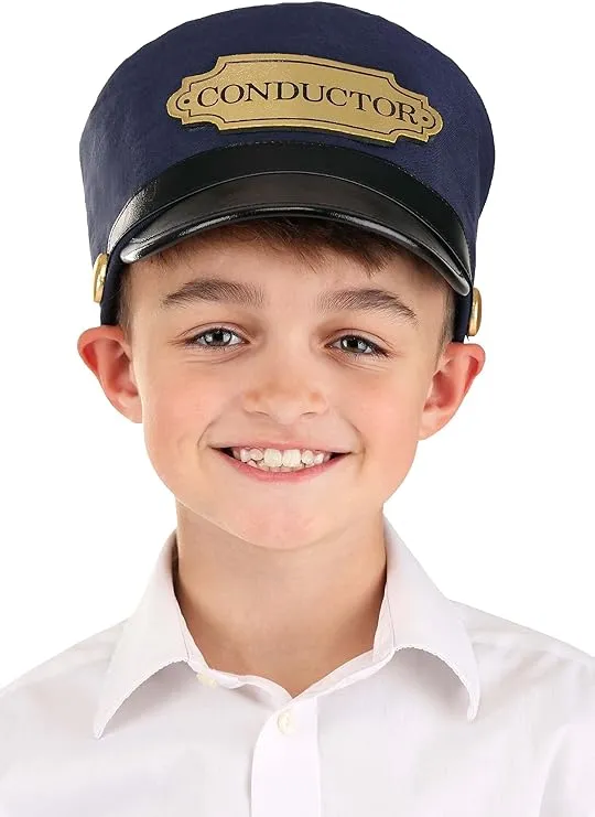 elope Train Conductor Costume Hat for Adults and Kids