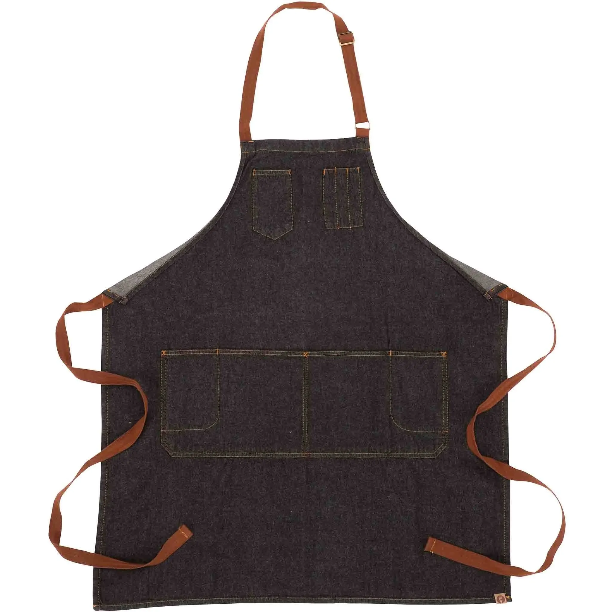 Chef Works Unisex Memphis Bib Apron One Size Black - Bib Apron