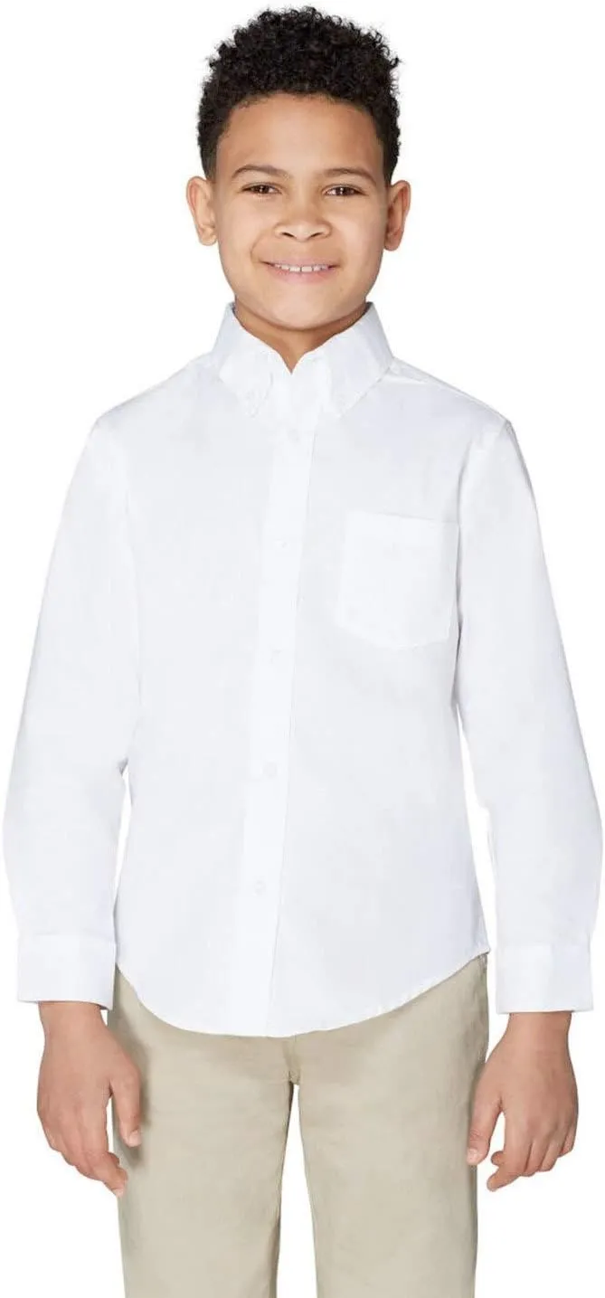 French Toast Boys Long Sleeve Dress Shirt White