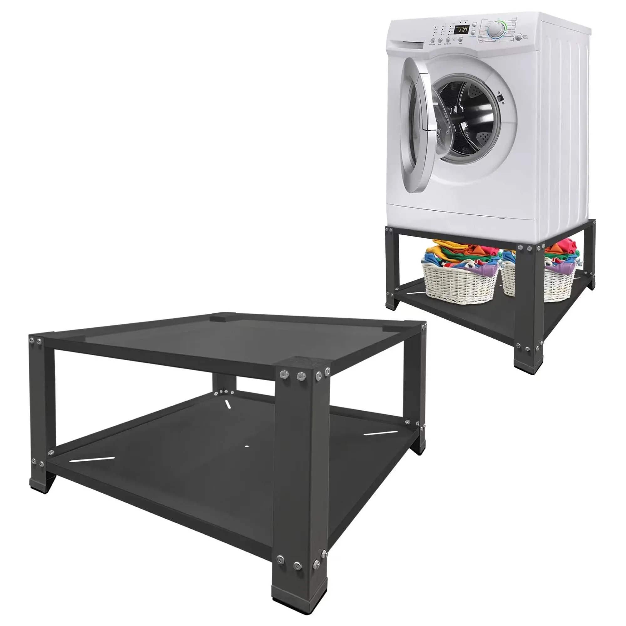 Royxen Laundry Pedestal 28" Wide Universal Fit 700lbs Capacity, Washing Machine ...